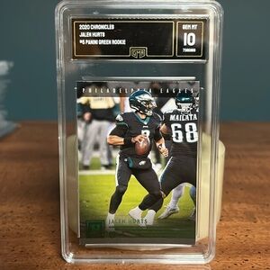 Jalen Hurts 2020 Chronicles Green (Teal) Rookie Gem Mint 10